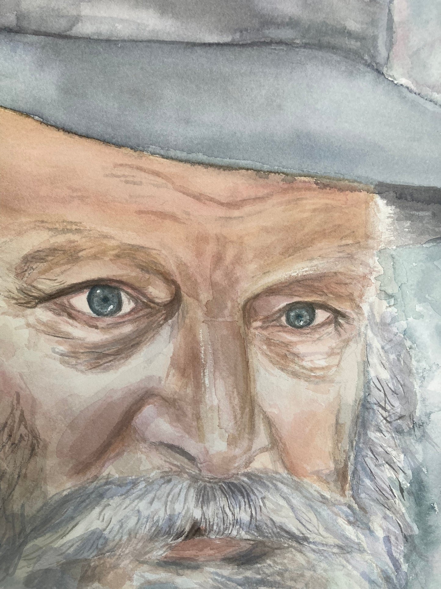 The Rebbe in Watercolor