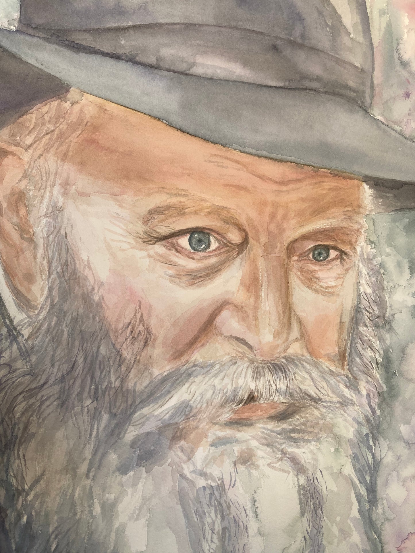 The Rebbe in Watercolor